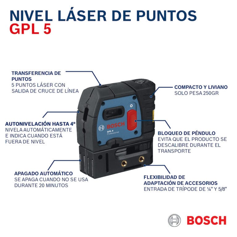 ficha NIVEL LÁSER DE PUNTOS GPL 5
