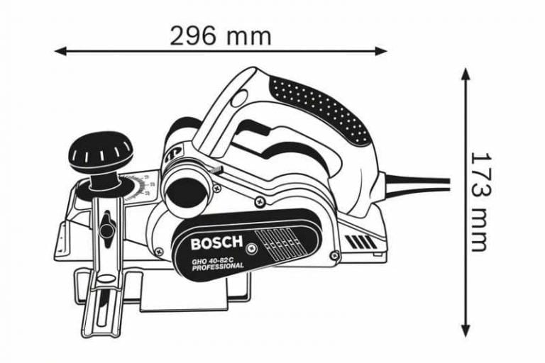 cepillo GHO 40-82 C dimensiones