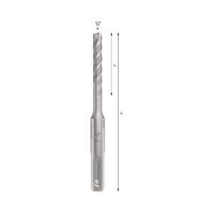 Broca Bosch SDS Plus-5X 1/4" x 2" x 4" Concreto