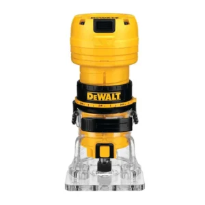Recortadora de Enchapados 500W DEWALT DWE6000 amarillo de uso profesional