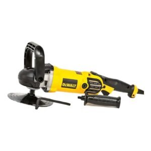 Pulidora-Lijadora Angular 7" DeWalt DWP849X-B3 color amarilla de uso profesional e industrial ligero