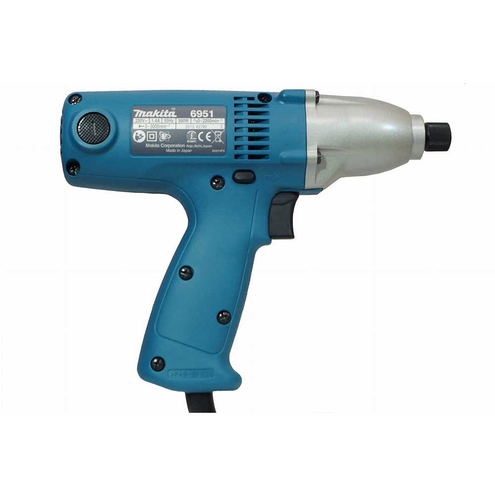 atornillador de impacto makita 6951 300w 100nm compacto 2 Atornillador de Impacto Makita 6951 300W 100Nm Compacto - Imagen 2